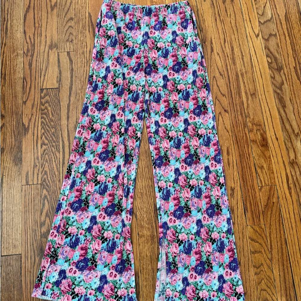 Floral Wide-Leg Pants